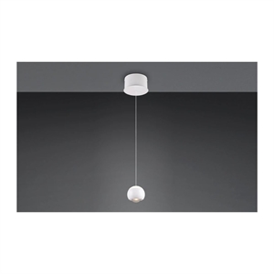 MUSTERRING - CANNON PENDEL - HVID - JUSTERBAR LED LYS - STÆRK PRIS